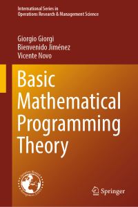 Book Cover for Basic Mathematical Programming Theory by G Giorgi, Bienvenido Jiménez, Vicente Novo