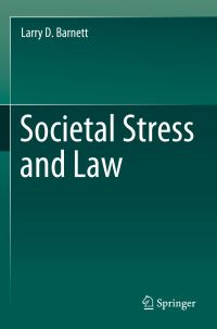 Book Cover for Societal Stress and Law by Larry D Barnett