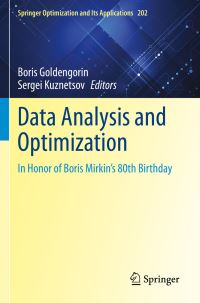 Book Cover for Data Analysis and Optimization by Boris Goldengorin, Sergei Kuznetsov