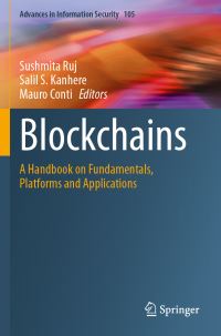 Book Cover for Blockchains by Sushmita Ruj, Salil Kanhere, Mauro Conti