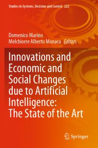 Book Cover for Innovations and Economic and Social Changes Due to Artificial Intelligence by Domenico Marino, Melchiorre Alberto Monaca
