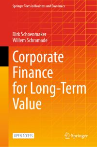Book Cover for Corporate Finance for Long-Term Value by Dirk Schoenmaker, Willem Schramade