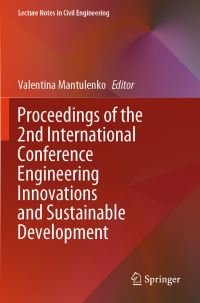 Book Cover for Proceedings of the 2nd International Conference Engineering Innovations and Sustainable Development by International Conference Engineering Innovations and Sustainable Development