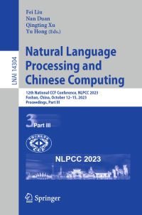 Book Cover for Natural Language Processing and Chinese Computing Part III by NLPCC Conference