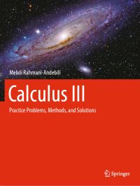 Book Cover for Calculus III by Mehdi RahmaniAndebili