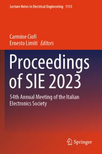 Book Cover for Proceedings of SIE 2023 by Carmine Ciofi, Ernesto Limiti