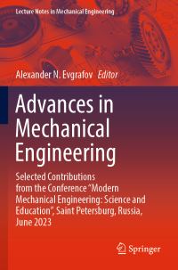 Book Cover for Advances in Mechanical Engineering by Alexander N Evgrafov