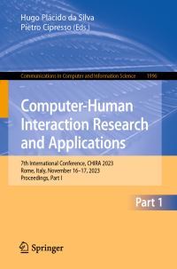 Book Cover for Computer-Human Interaction Research and Applications by Hugo Plácido da Silva, Pietro Cipresso