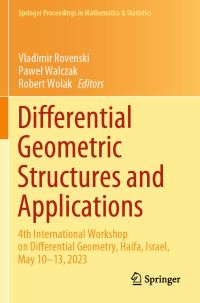 Book Cover for Differential Geometric Structures and Applications by Vladimir Rovenski, Pawel Walczak, Robert Wolak