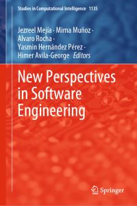 Book Cover for New Perspectives in Software Engineering by Jezreel Mejia, Mirna Muñoz, Alvaro Rocha, Yasmin Hernández Pérez, Himer AvilaGeorge