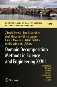 Book Cover for Domain Decomposition Methods in Science and Engineering XXVII by Zdenek Dostál, Tomás Kozubek, Axel Klawonn, Ulrich Langer, Luca F Pavarino, Jakub Sístek, Olof B Widlund