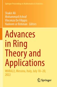 Book Cover for Advances in Ring Theory and Applications by Workshop on Associative Rings and Algebras with Additional Structures