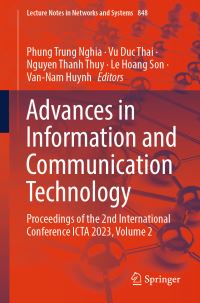 Book Cover for Advances in Information and Communication Technology Volume 1 by International Conference on Advances in ICT