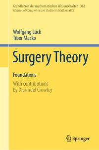 Book Cover for Surgery Theory by Wolfgang Lück, Tibor Macko