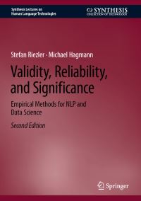 Book Cover for Validity, Reliability, and Significance by Stefan Riezler, Michael Hagmann
