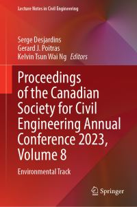 Book Cover for Proceedings of the Canadian Society for Civil Engineering Annual Conference 2023. Volume 8 Environmental Track by Canadian Society for Civil Engineering
