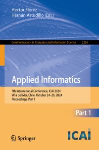 Book Cover for Applied Informatics by Hector Florez, Hernán Astudillo