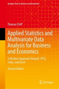 Book Cover for Applied Statistics and Multivariate Data Analysis for Business and Economics by Thomas Cleff