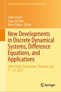 Book Cover for New Developments in Discrete Dynamical Systems, Difference Equations, and Applications by Saber Elaydi, Laura Gardini, Wirot Tikjha