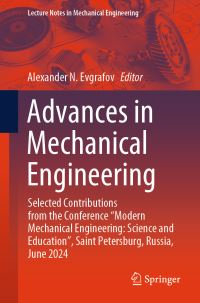 Book Cover for Advances in Mechanical Engineering by Modern Mechanical Engineering Science and Education Conference