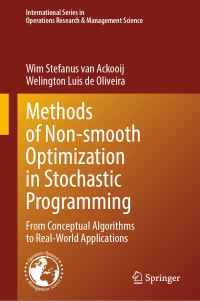Book Cover for Methods of Nonsmooth Optimization in Stochastic Programming by Wim Stefanus Van Ackooij, Welington Luis De Oliveira