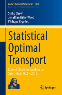 Book Cover for Statistical Optimal Transport by Ecole dété de probabilités de SaintFlour