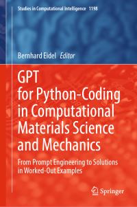 Book Cover for GPT for Python-Coding in Computational Materials Science and Mechanics by Bernhard Eidel