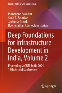 Book Cover for Deep Foundations for Infrastructure Development in India Volume 2 by Deep Foundations Institute of India