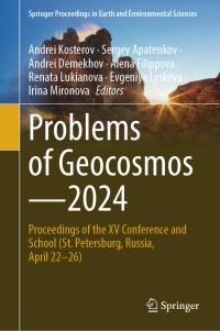Book Cover for Problems of Geocosmos—2024 by Andrei Kosterov, Sergey Apatenkov, Andrei Demekhov, Alena Filippova, Renata Lukianova, Evgeniya Lyskova, Irina Mironova