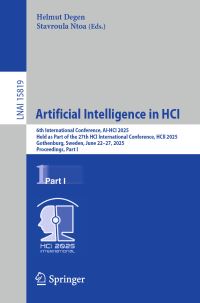 Book Cover for Artificial Intelligence in HCI Part I by AIHCI Conference, International Conference on HumanComputer Interaction