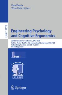 Book Cover for Engineering Psychology and Cognitive Ergonomics Part I by International Conference on Engineering Psychology and Cognitive Ergonomics, International Conference on HumanComputer Interaction