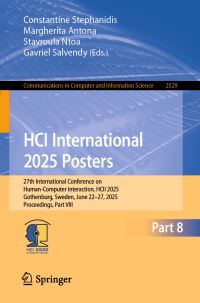 Book Cover for HCI International 2025 Posters by Constantine Stephanidis, Margherita Antona, Stavroula Ntoa, Gavriel Salvendy