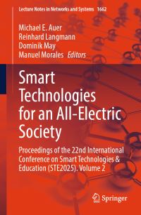 Book Cover for Smart Technologies for an All-Electric Society by Michael E Auer, Reinhard Langmann, Dominik May, Manuel Morales