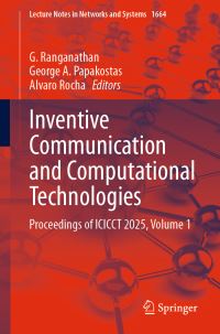 Book Cover for Inventive Communication and Computational Technologies by G Ranganathan, George A Papakostas, Alvaro Rocha