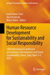 Book Cover for Human Resource Development for Sustainability and Social Responsibility by Isabel NovoCorti, Xose Picatoste, Marco Valeri