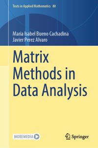 Book Cover for Matrix Methods in Data Analysis by Maria Isabel Bueno Cachadina, Javier Perez Alvaro
