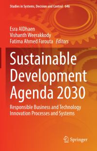 Book Cover for Sustainable Development Agenda 2030 by Esra AlDhaen, Vishanth Weerakkody, Fatima Ahmed Farouta
