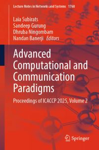 Book Cover for Advanced Computational and Communication Paradigms Volume 2 by International Conference on Advanced Computational and Communication Paradigms, Manipal University