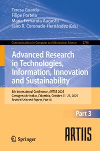 Book Cover for Advanced Research in Technologies, Information, Innovation and Sustainability Part III by Information, Innovation and Sustainability International Conference on Advanced Research in Technologies