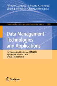 Book Cover for Data Management Technologies and Applications by Alfredo Cuzzocrea, Slimane Hammoudi, Elhadj Benkhelifa, Oleg Gusikhin