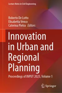 Book Cover for Innovation in Urban and Regional Planning by Roberto De Lotto, Elisabetta Venco, Caterina Pietra