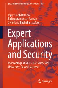 Book Cover for Expert Applications and Security by Vijay Singh Rathore, Balasubramanian Raman, Swietlana Kashuba