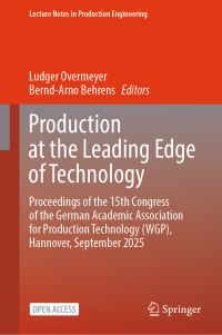 Book Cover for Production at the Leading Edge of Technology by WGPJahreskongress