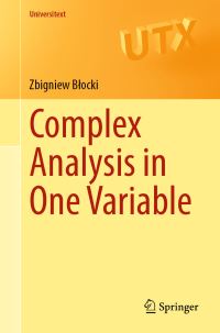 Book Cover for Complex Analysis in One Variable by Zbigniew Blocki