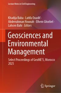 Book Cover for Geosciences and Environmental Management by Khadija Baba, Latifa Ouadif, Abderrahman Nounah, Elhem Ghorbel, Lahcen Bahi