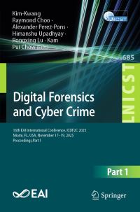 Book Cover for Digital Forensics and Cyber Crime Part I by International Conference on Digital Forensics and Cyber Crime