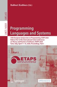 Book Cover for Programming Languages and Systems by Robbert Krebbers
