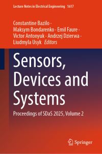 Book Cover for Sensors, Devices and Systems Volume 1 by SDaS Conference