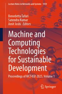 Book Cover for Machine and Computing Technologies for Sustainable Development Volume 1 by International Conference on Machine and Computing Technologies for Sustainable Development