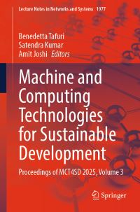 Book Cover for Machine and Computing Technologies for Sustainable Development Volume 3 by International Conference on Machine and Computing Technologies for Sustainable Development